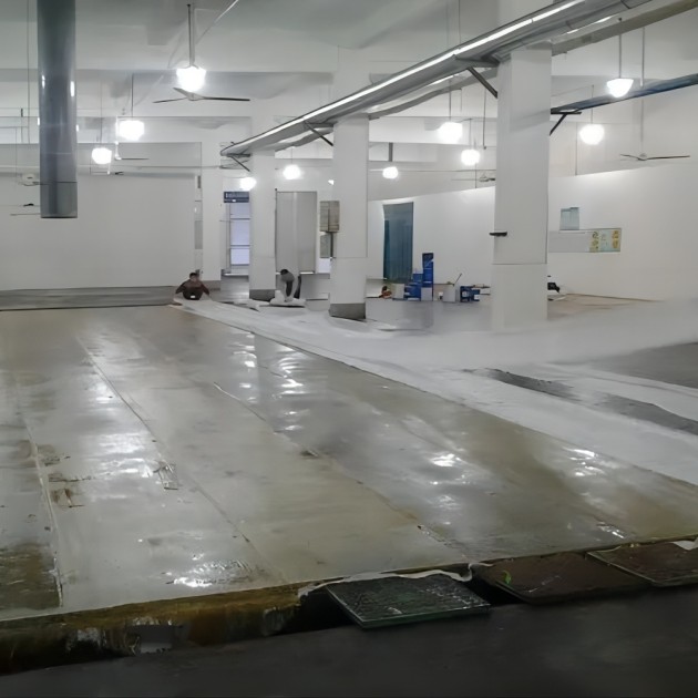 汉川防腐蚀地坪,环氧玻纤地坪，玻纤工业地坪，环氧玻纤布地坪,乙烯基玻纤布地坪产品图3